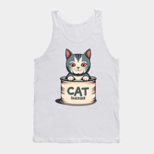 Cat Sardine Tank Top